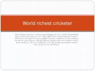 richest cricketers in the world 2020