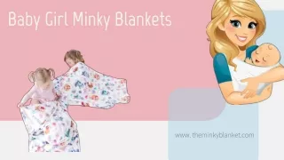 Baby Girl Minky Blankets