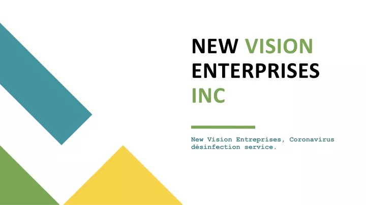 new vision enterprises inc