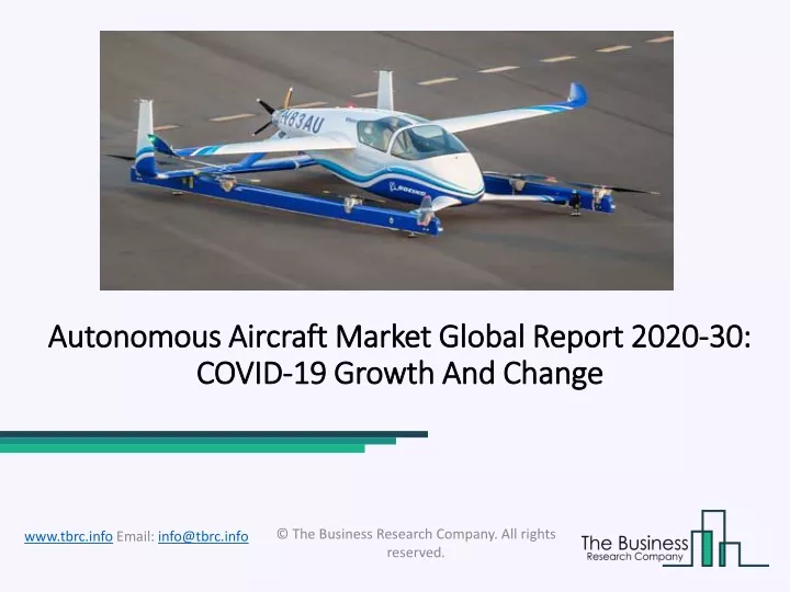 autonomous aircraft market global report 2020 30 covid 19 growth and change