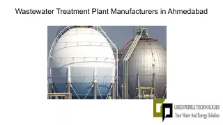 Wastewater Treatment Plant Manufacturers in Ahmedabad