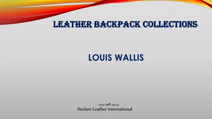 leather backpack collections