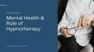 Mental Health Issue & Role of Hypnotherapy