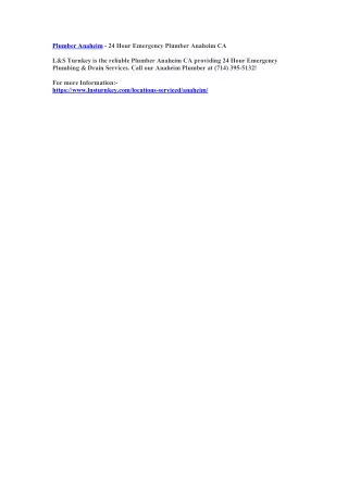 plumber anaheim 24 hour emergency plumber anaheim