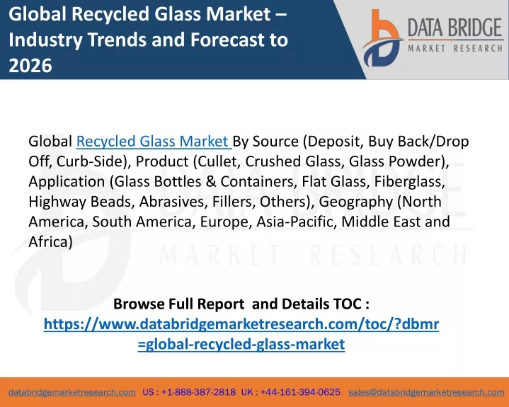 global recycled glass market industry trends