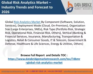 global risk analytics market industry trends