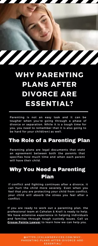 Why Parenting Plans After Divorce Are Essential?