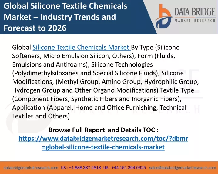 global silicone textile chemicals market industry