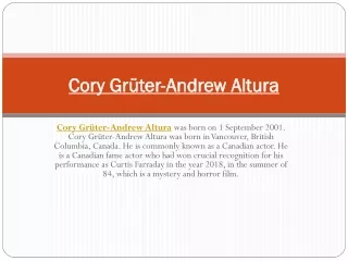 Cory Grüter-Andrew Altura