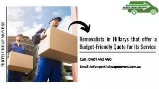 Removalists in Hillarys and Fremantle that offer a Budget-Friendly Quote for its Service