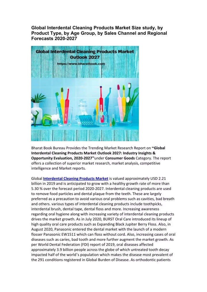 global interdental cleaning products market size