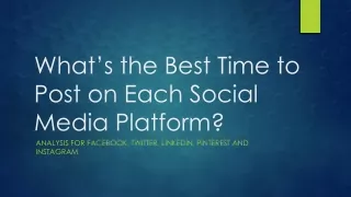 The Best Times to Post on Social Media Platforms in 2021