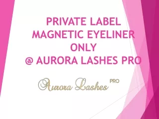 PRIVATE LABEL MAGNETIC EYELINER ONLY @ AURORA LASHES PRO