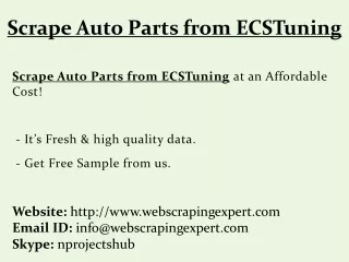 scrape auto parts from ecstuning