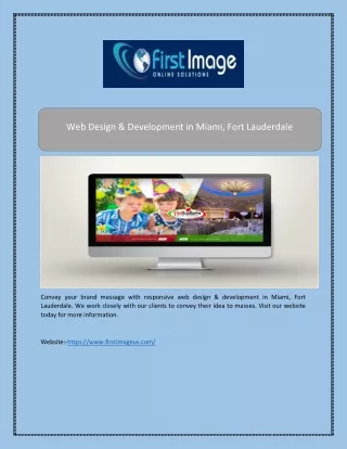 web design development in miami fort lauderdale