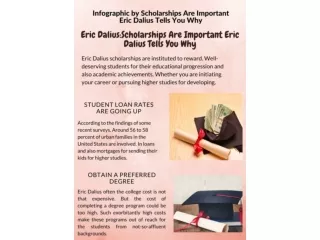 Scholarships Are Important Eric Dalius Tells You Why