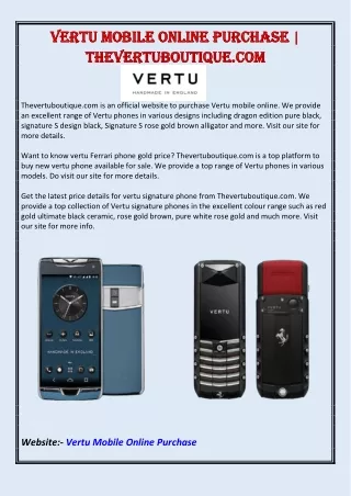 vertu vertu mobile mobile online thevertuboutique