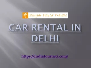 car rental in delhi