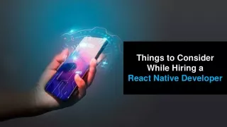 things to consider while hiring a react native