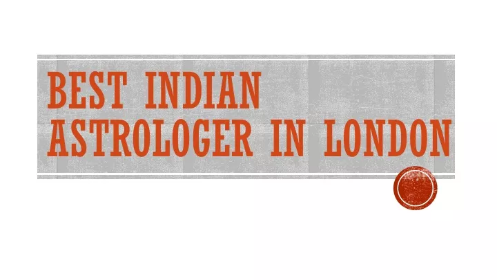 best indian astrologer in london