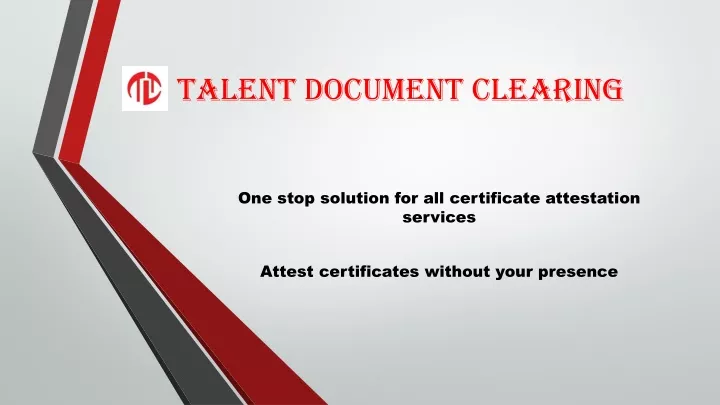 talent document clearing