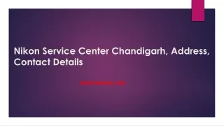Nikon Service Center Chandigarh, Address, Contact Details