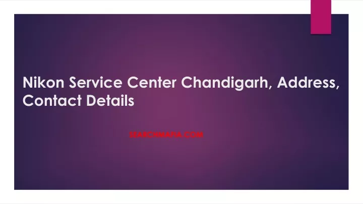 nikon service center chandigarh address contact details