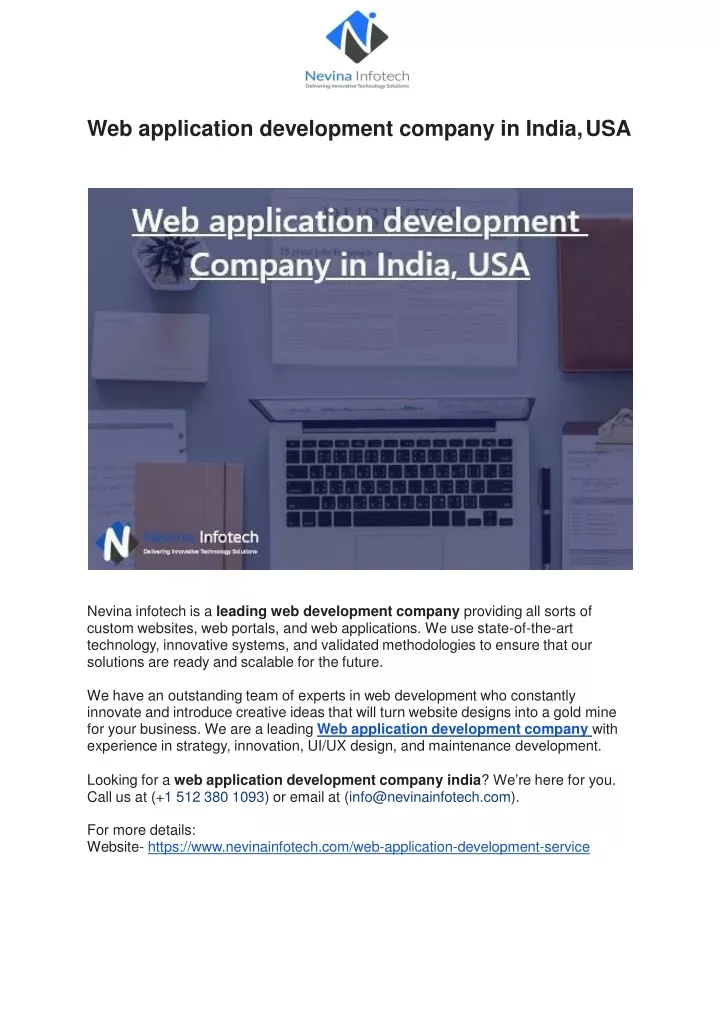 web application development company in india usa