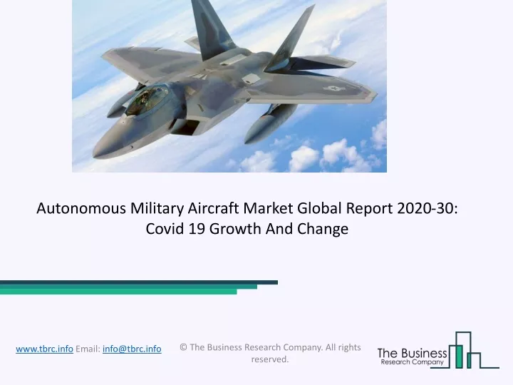 autonomous military aircraft market global report