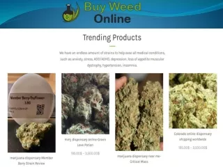 Online Marijuana for Sale