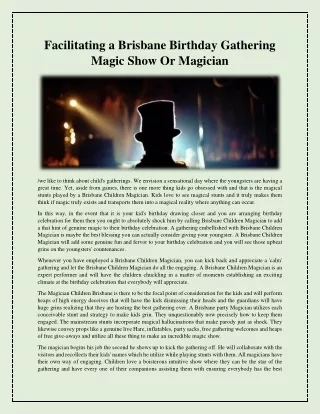 spectacle de magie