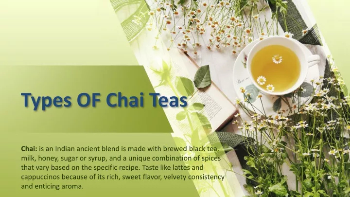 types of chai teas