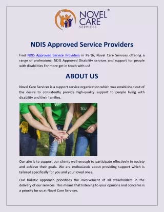 NDIS Approved Service Providers