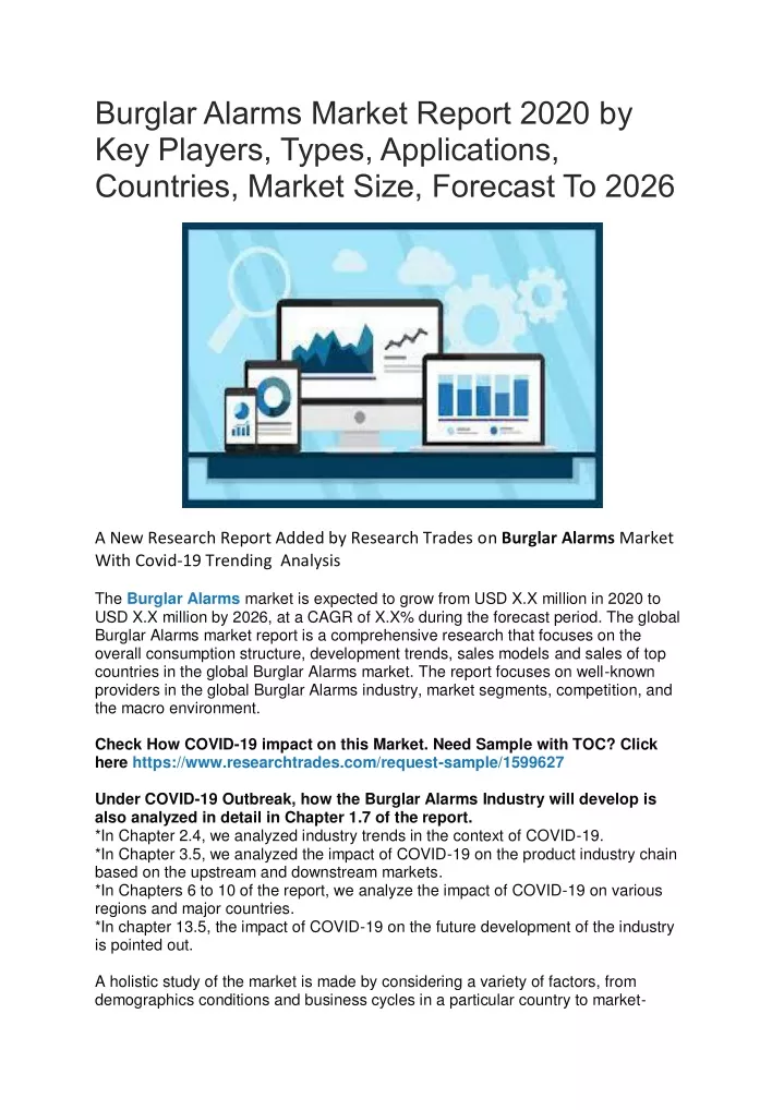burglar alarms market report 2020 by key players