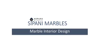 Marble interior design