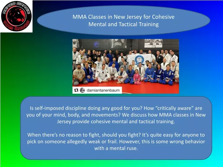 mma classes in new jersey for cohesive mental