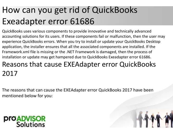 how can you get rid of quickbooks exeadapter