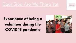 Dear God Are We There Yet? | God Grateful For Quarantine