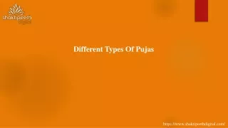 different types of pujas