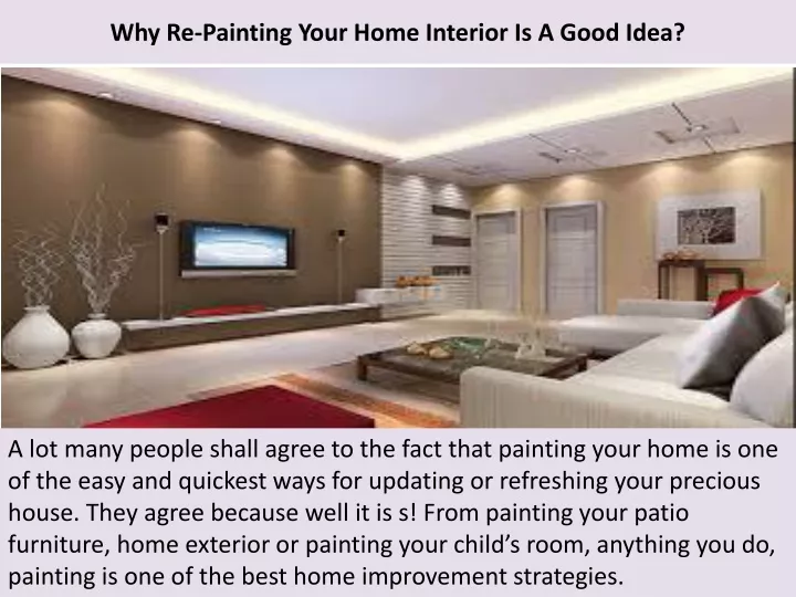 why re painting your home interior is a good idea