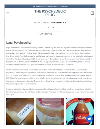 Buy Legal Psychedelics Online in USA - The Psychedelic Plug