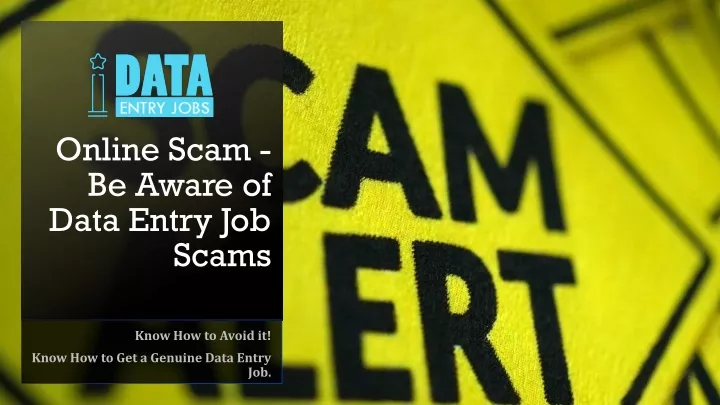 online scam be aware of data entry job scams