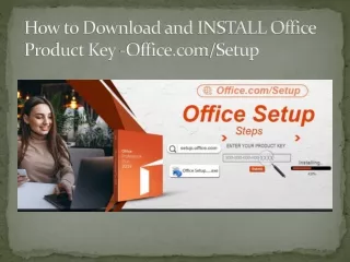 how to download and install office product key office com setup