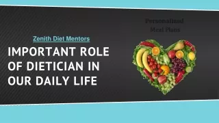 What Is the Important Role of Dietician in Our Daily Life?