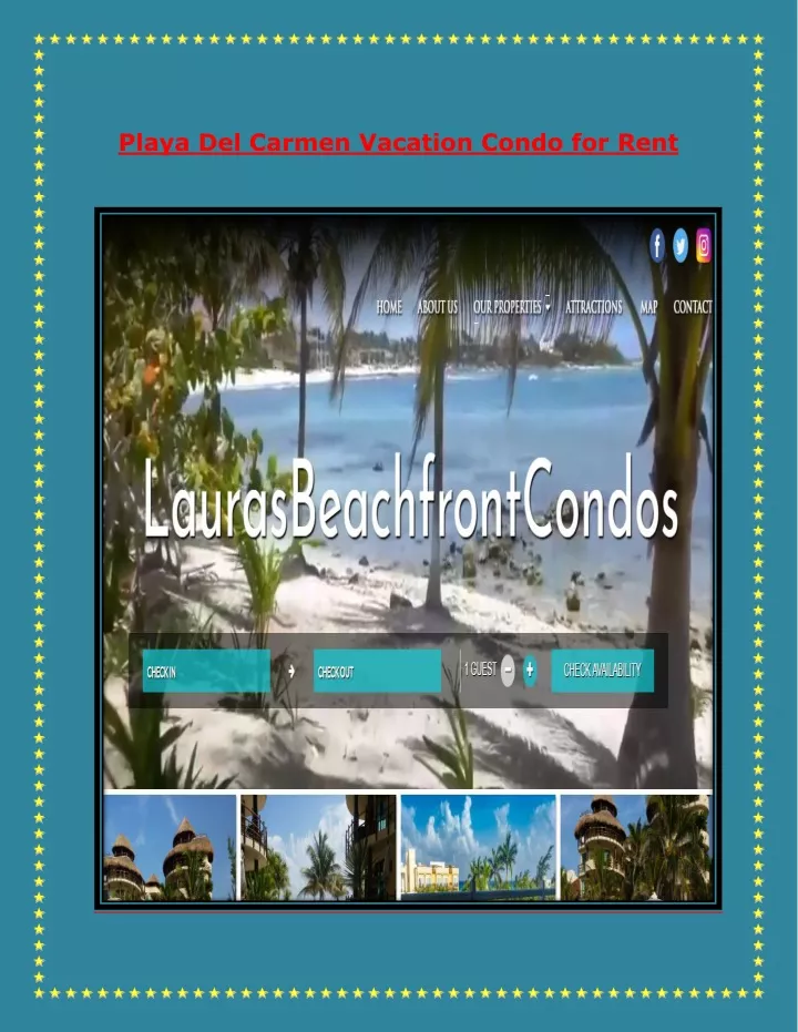 playa del carmen vacation condo for rent