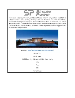 Affordable Solar Dallas TX | Gosimplepower.com