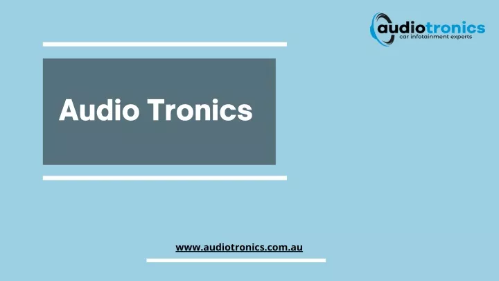 audio tronics