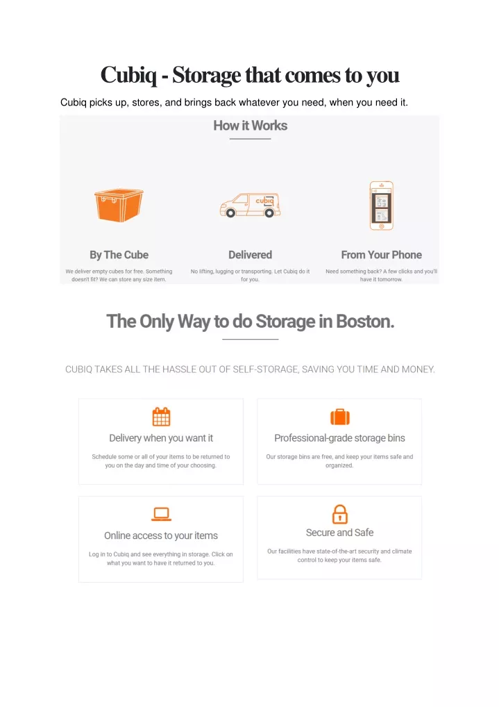 cubiq storage that comes to you