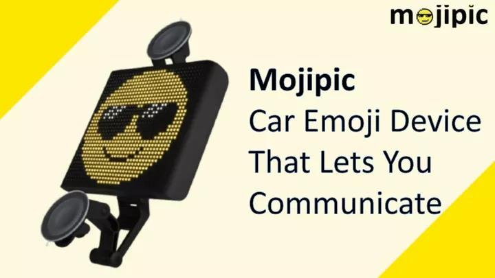 mojipic car emoji device t hat lets