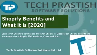 shopify benefits and what it is 2020
